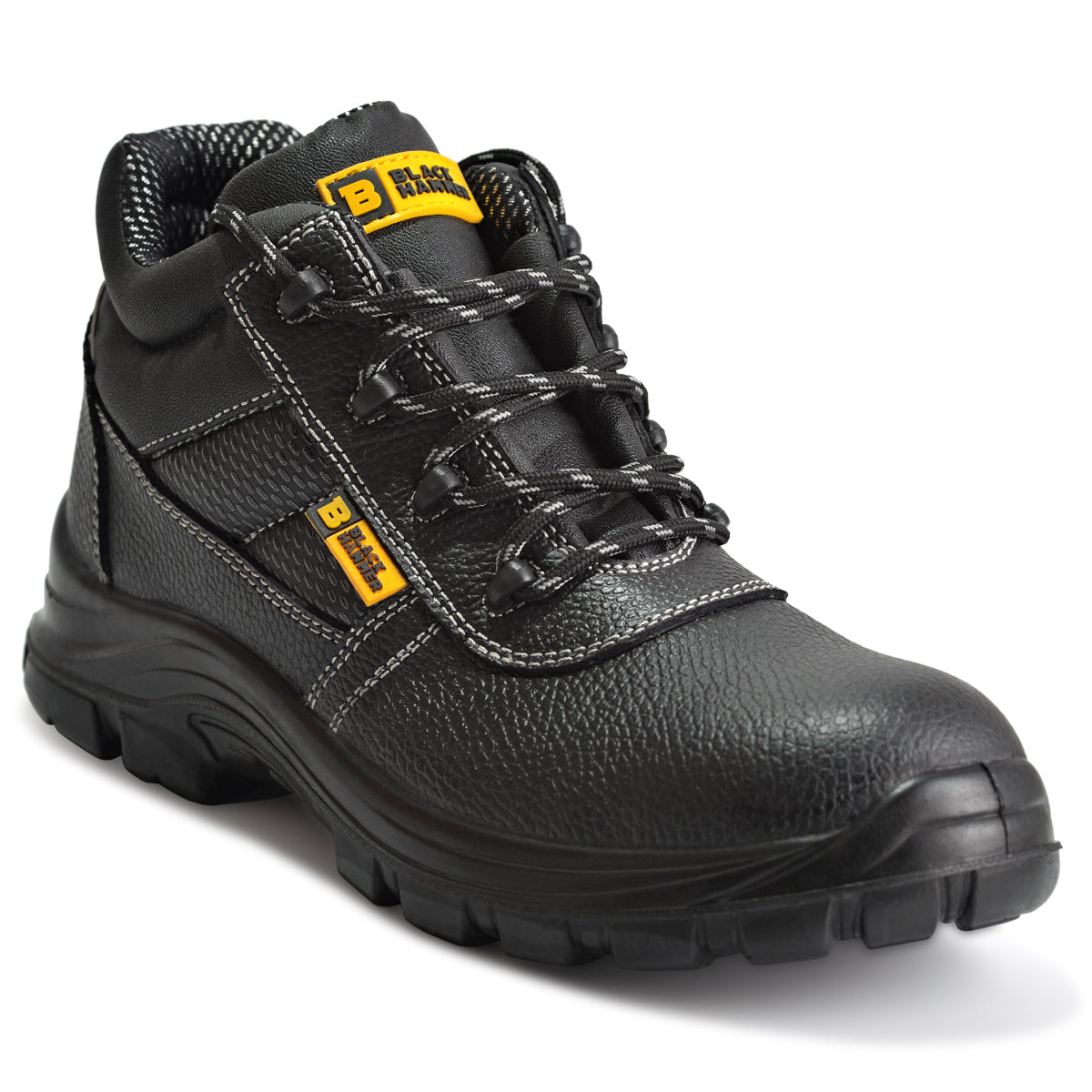 Stylish black clearance work boots