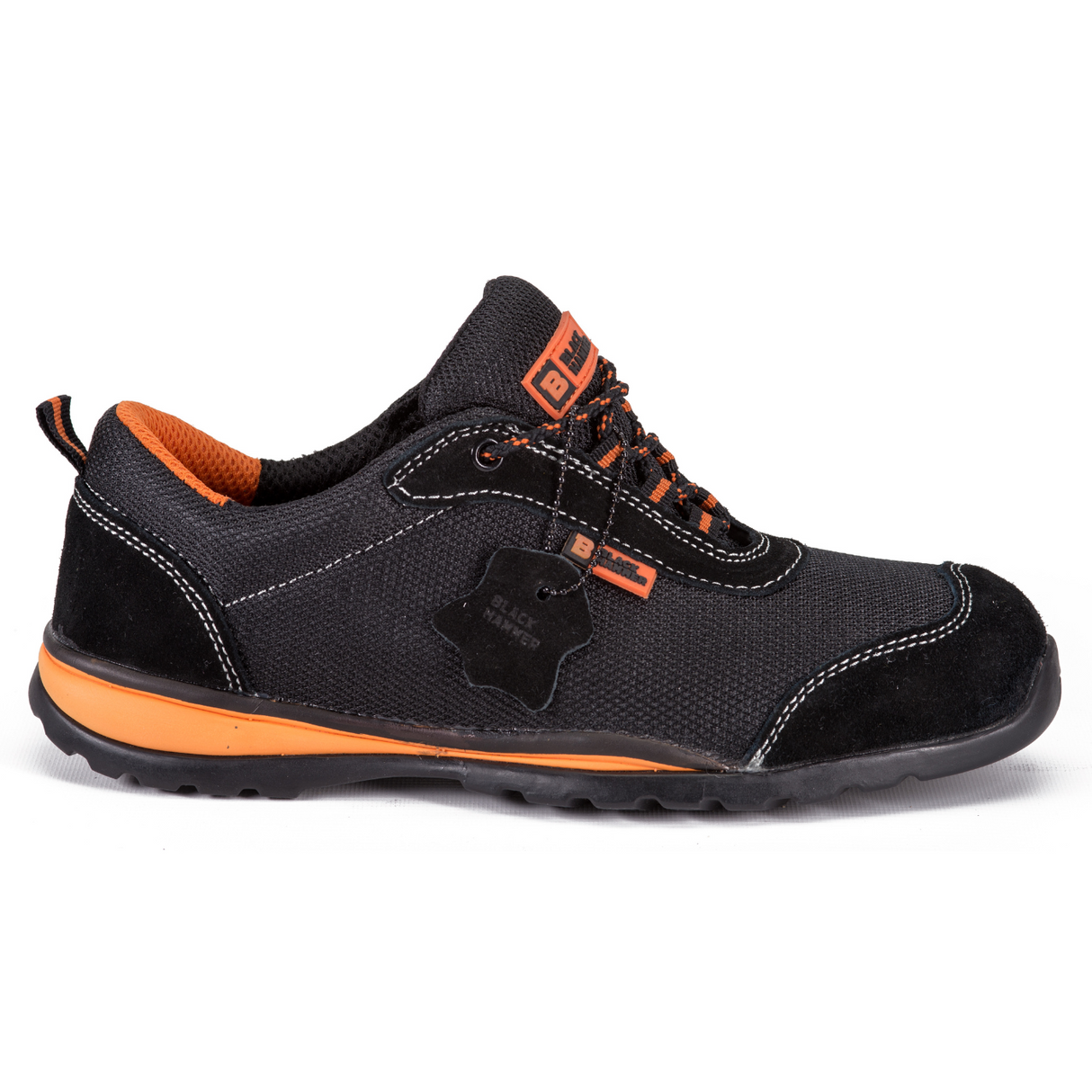 Ultra Lightweight Safety Trainers S1P SRC | Black Hammer Safety Shoes 4444