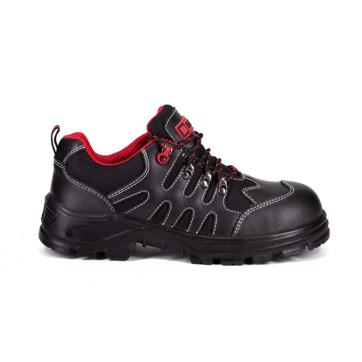 Mens Safety Boots Steel Toe Cap Work Trainers Hiker Midsole Protection S1P SRC 8891 Black Hammer