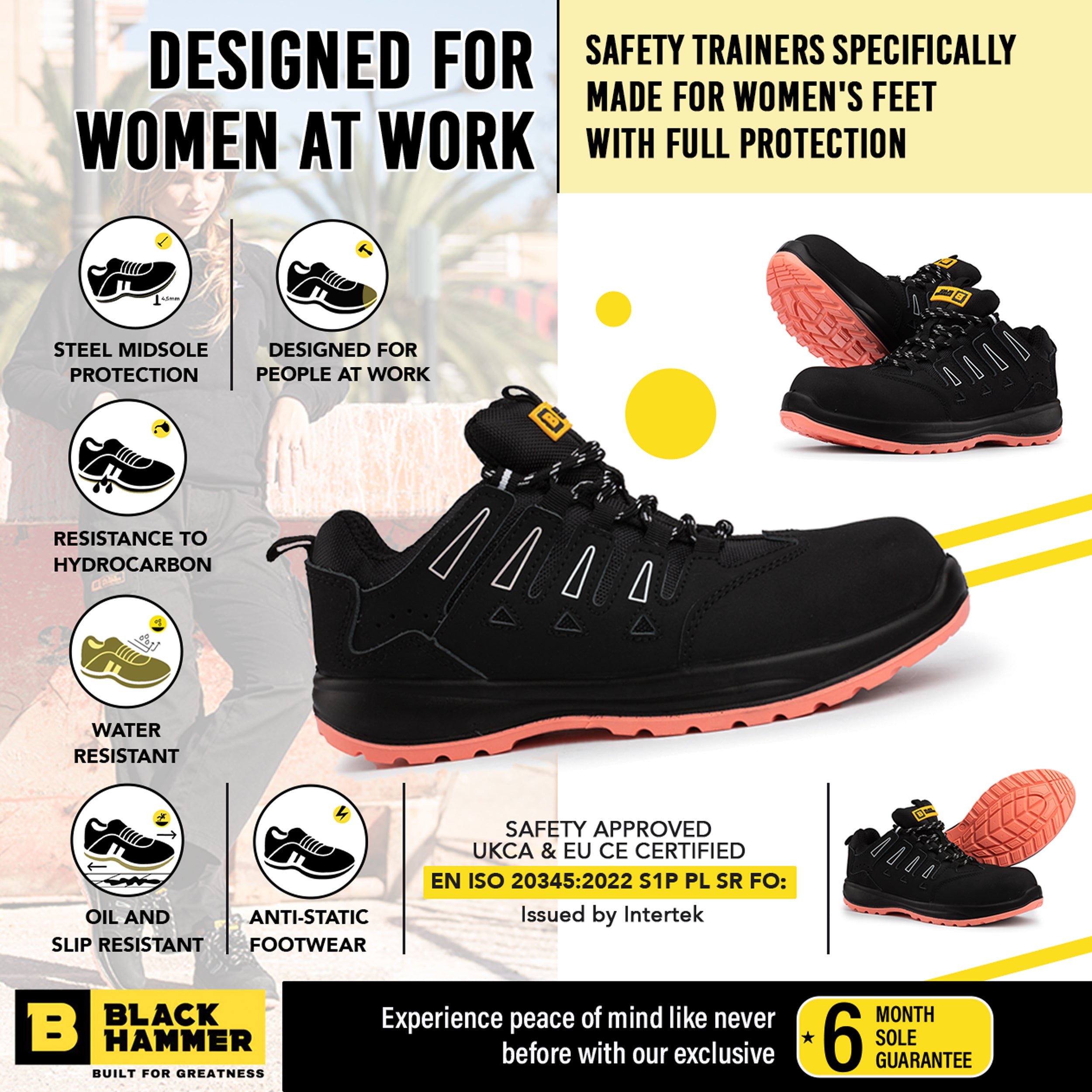 Womens safety hot sale trainers