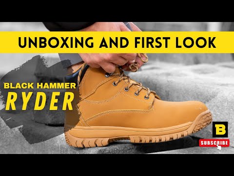 Black Hammer - Ryder Safety Boots Tan Brown