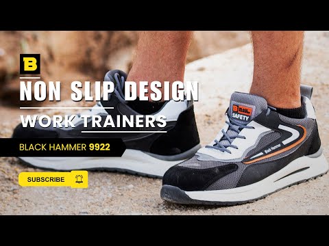 Steel toe store cap work trainers