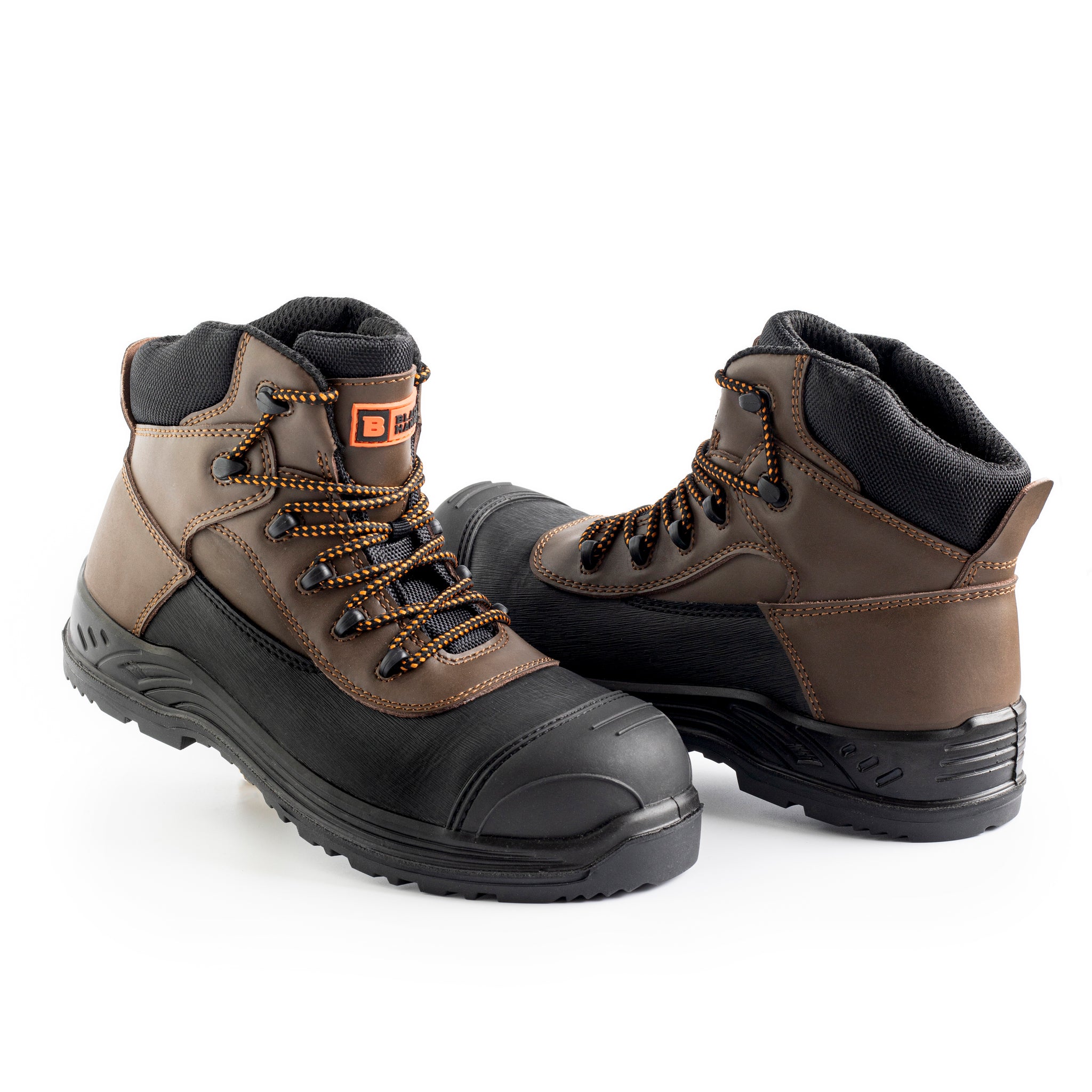 High top steel toe clearance work boots