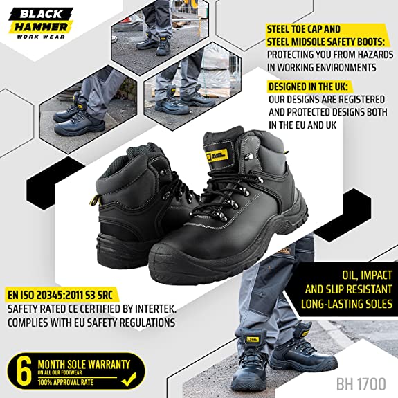 Steel toe boots sales with ankle support